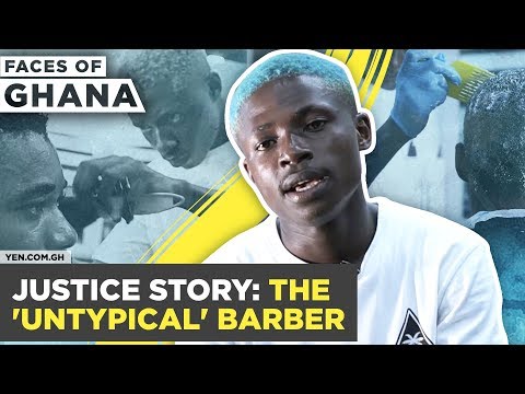 Justice Story: The ‘Untypical’ Barber – Faces of Ghana| #Yencomgh